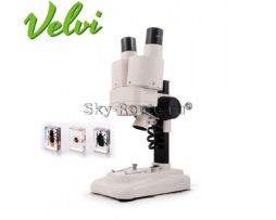 Микроскоп Velvi Первоклашка 3D (с набором насекомых)