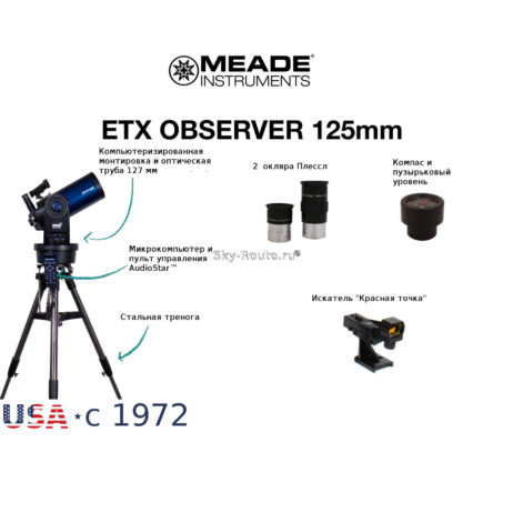 Телескоп Meade ETX125 Observer (f/15)
