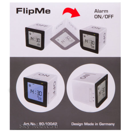 Bresser FlipMe Alarm Clock серебристые