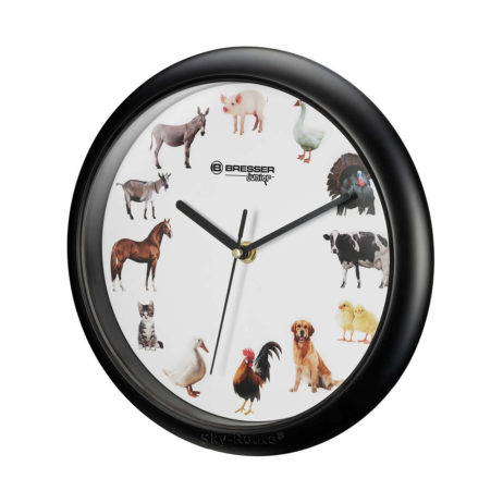 Часы настенные Bresser Junior с животными 25 см