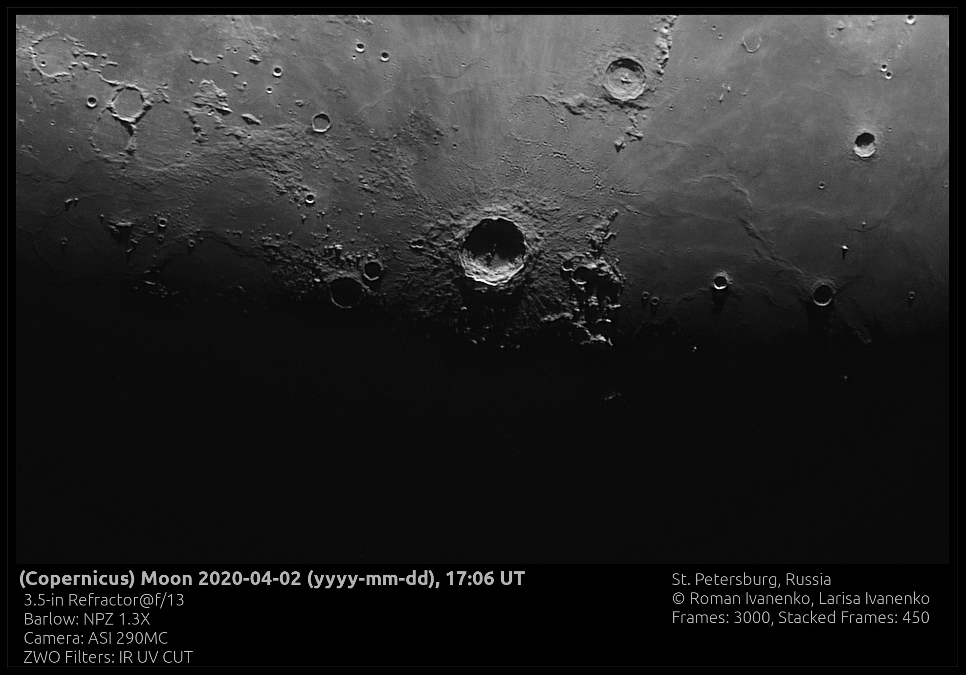 Фото Луны 02 апреля 2020 года
