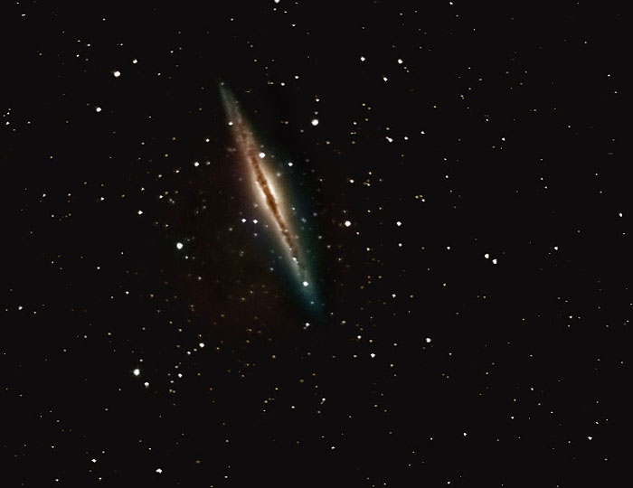 Спиральная галактика — NGC891 — автор Марк Сибол